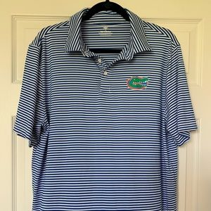 UF Gators Striped Polo Shirt